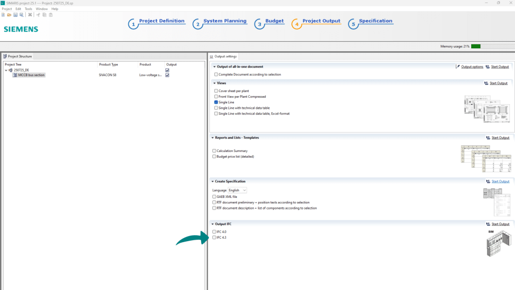SIMARIS screenshot 1